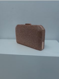 Alkalmi Rosegold Strasszos Jetti Táska