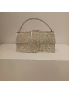 Alkalmi Ezüst Strasszos Kisó Táska