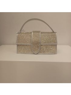 Alkalmi Ezüst Strasszos Kisó Táska