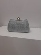 Alkalmi Ezüst Strasszos Lízia Táska