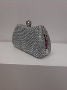 Alkalmi Ezüst Strasszos Lízia Táska