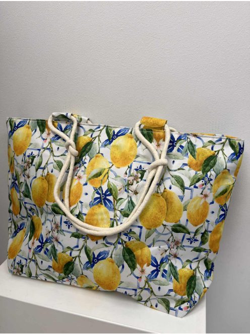 Kék-Citrom-Mintás Nyári Summer Táska