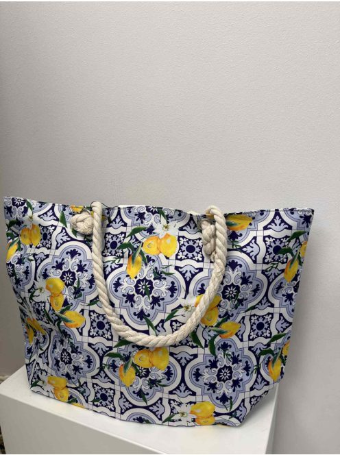 Kék-Citrom-Mintás Nyári Lime Táska