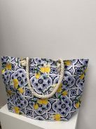 Kék-Citrom-Mintás Nyári Lime Táska