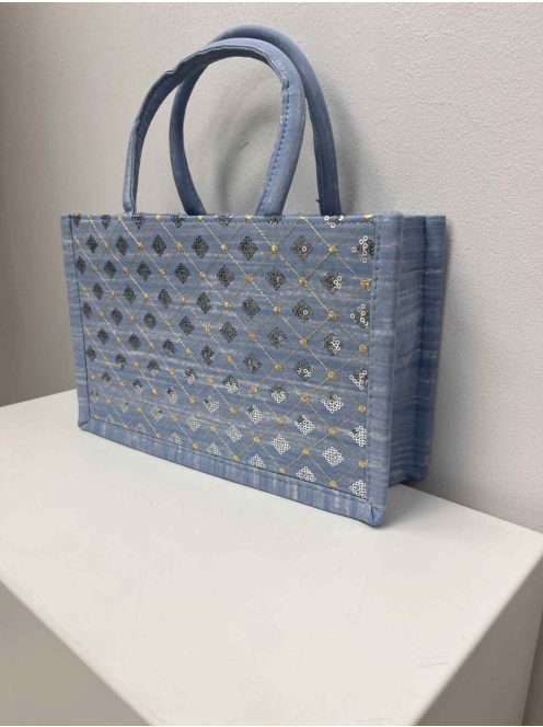 Világos-Farmerkék Flitteres Táska