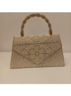 Alkalmi Arany- Ezüst Strasszos LinaTáska