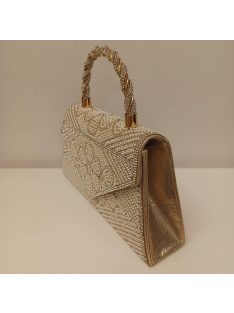 Alkalmi Arany- Ezüst Strasszos LinaTáska