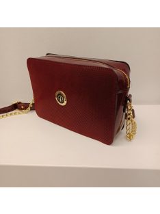 Prestige Bordó Mintás Mona Táska