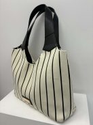 Monnari Beige-Fekete Csíkos Lili Táska