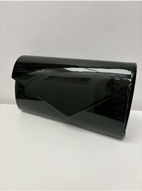 Alkalmi Fekete Lakk Háromszög Táska