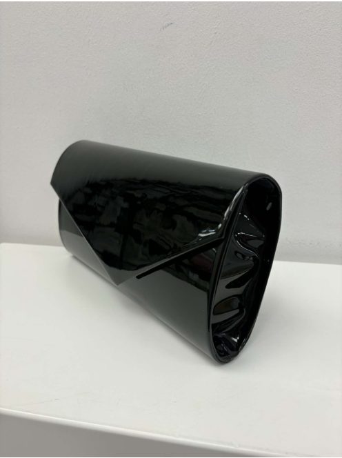 Alkalmi Fekete Lakk Háromszög Táska