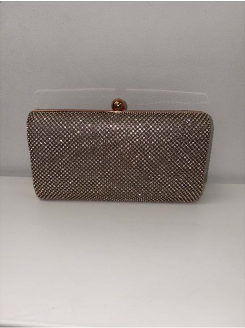 Alkalmi Rosegold Strasszos Lina Táska