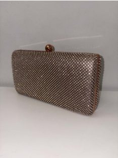 Alkalmi Rosegold Strasszos Lina Táska