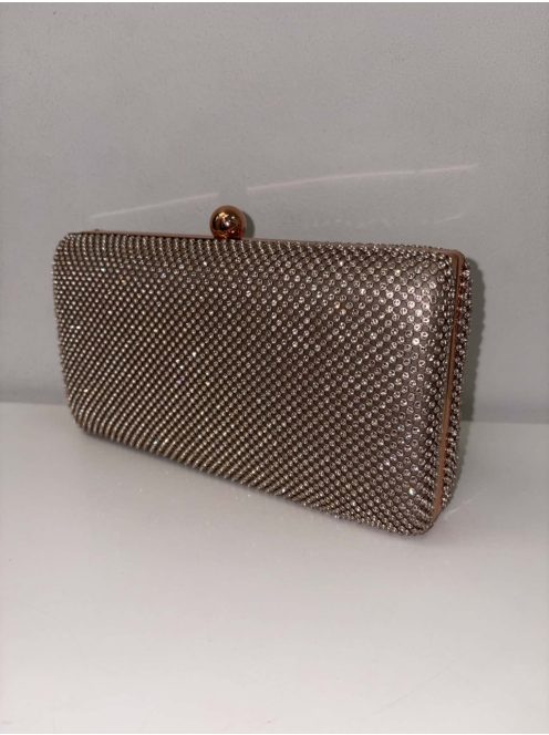 Alkalmi Rosegold Strasszos Lina Táska