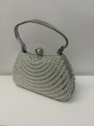 Alkalmi Ezüst Köves-Gyöngyös Lili Táska