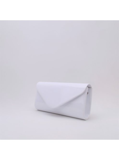 Alkalmi Fehér Lakk Háromszög Táska