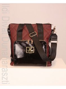 Terazo Lila-Fekete Lakkos Táska