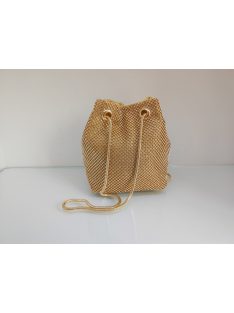 Alkalmi Arany Strasszos Brenda Táska