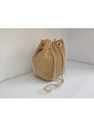 Alkalmi Arany Strasszos Brenda Táska