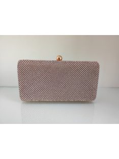 Alkalmi Rosegold Strasszos Nim Táska