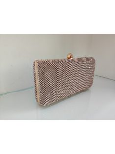 Alkalmi Rosegold Strasszos Nim Táska