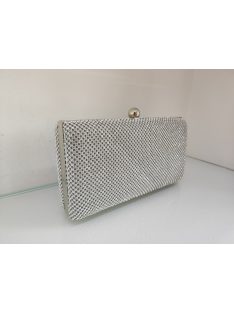 Alkalmi Ezüst Strasszos Nim Táska