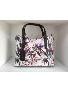 Via Lila Trópusi Bőr Táska