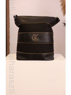 Prestige Fekete Cipzár Csíkos Táska