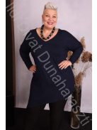 Beauty Fashion Kék Oldalt Kötős Tunika