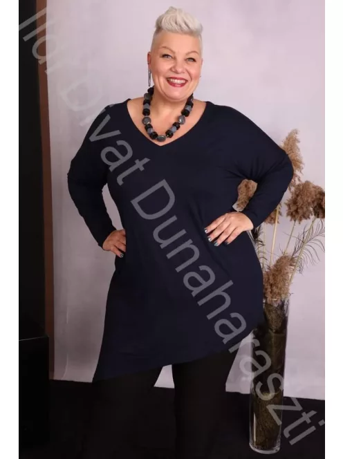 Beauty Fashion Kék Oldalt Kötős Tunika