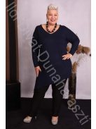 Beauty Fashion Kék Oldalt Kötős Tunika