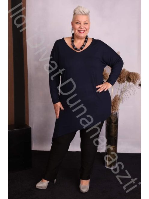 Beauty Fashion Kék Oldalt Kötős Tunika