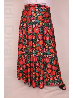 Beauty Fashion Fekete-Matyó Mintás Szoknya