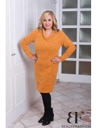 Beauty Fashion Mustár Buklé Ruha-L