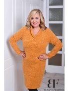 Beauty Fashion Mustár Buklé Ruha-L