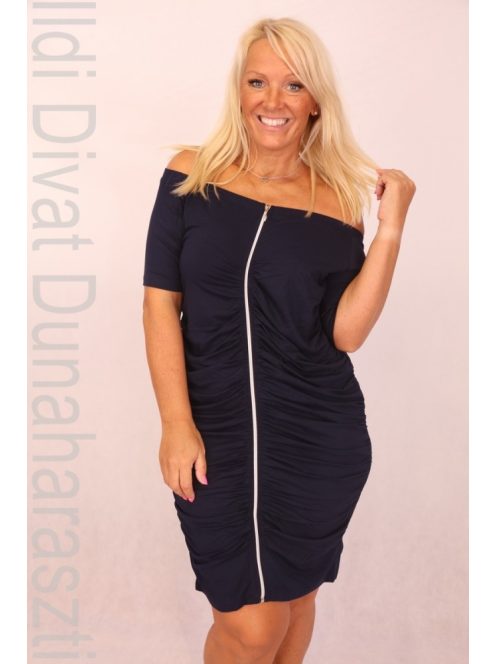 Beauty Kék Zippes Ruha