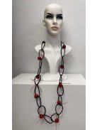 Fekete-Piros Gyöngyös Hella Lánc