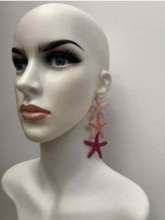 Pink Csillagos Fülbevaló