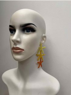 Narancs Csillagos Fülbevaló