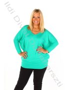 Black&White Zöld Aida V Nyakú Felső