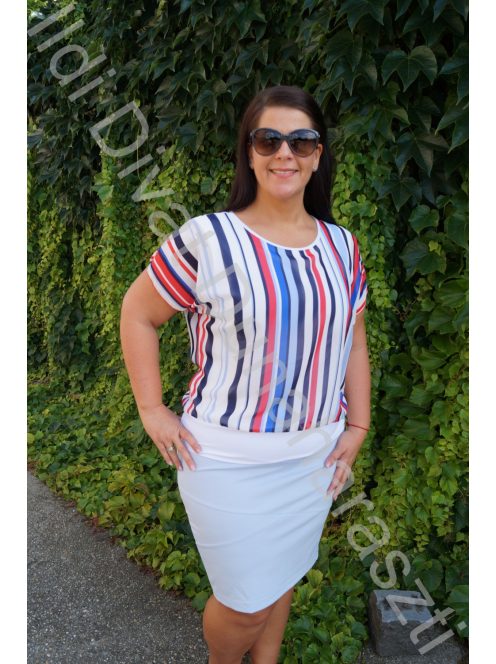 Black&White Világoskék Gumis Derekú Szoknya