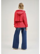 Cristina Barros Piros Parka Kabát