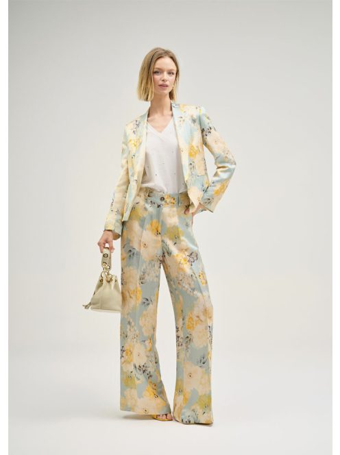 Cristina Barros Türkiz-Sárga Hemma Blézer