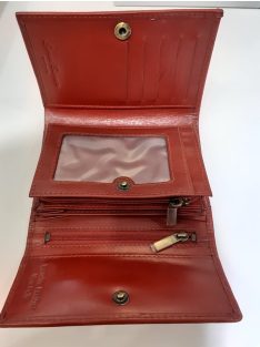 Corvo Bianco Piros Bőr Pénztárca