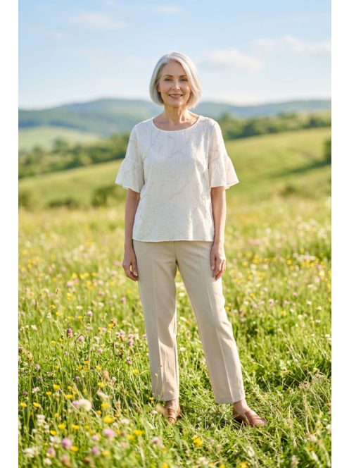 Cristina Barros Ekrü-Arany Lili Blúz