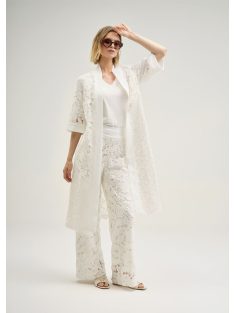 Cristina Barros Fehér Horgolt Polla Nadrág