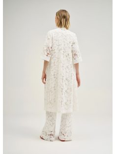 Cristina Barros Fehér Horgolt Polla Nadrág