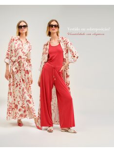 Cristina Barros Piros Dellan Nadrág