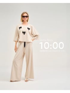 Cristina Barros Beige Verina Nadrág