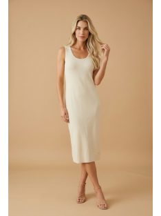 Cristina Barros Beige Szeban Trikóruha